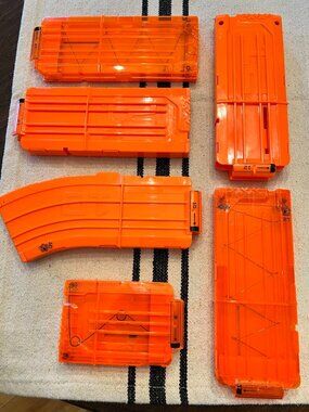 Nerf Dart Gun Magazine Lot of 6